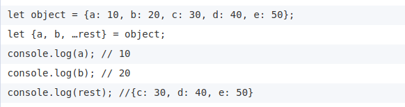 Rest Operators 1